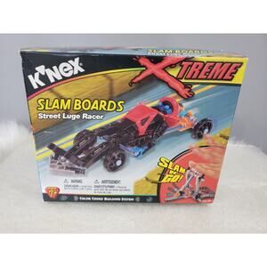 NEW K'NEX Xtreme 10828‎ Slam n' Go Slam Boards Red Street Luge Racer (92 Pieces)